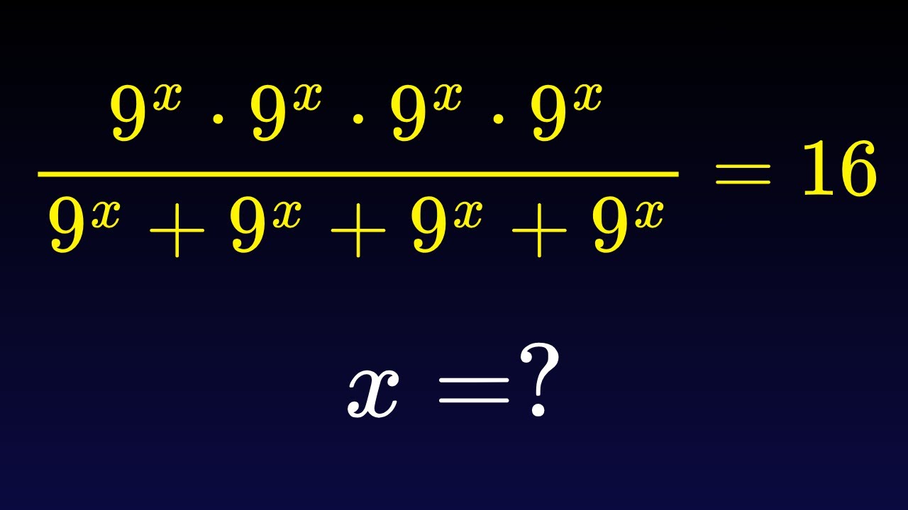 Germany | An Engaging Exponential Algebra Problem Explained