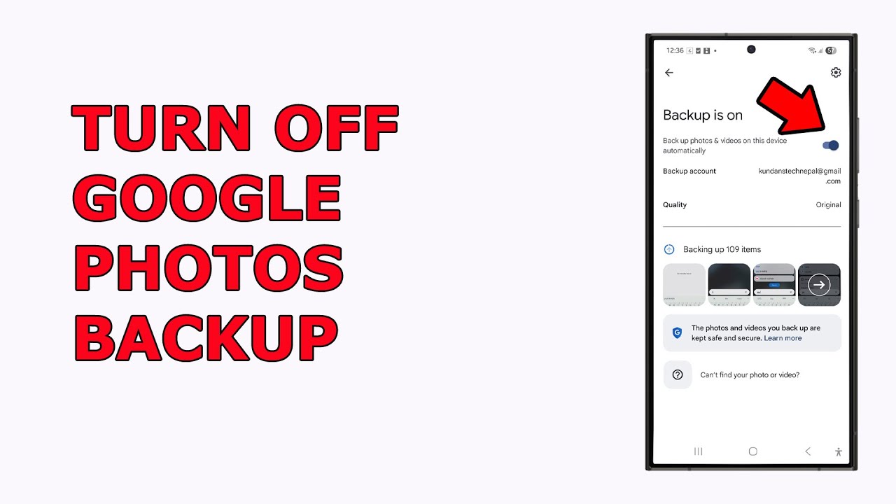 Stop Google Photos Backup Easily