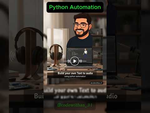 Python Text to Speech Automation | Simple Python Project with pyttsx3 #shorts #youtubeshorts #viral