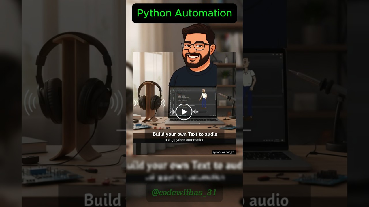 Effortless Python Text-to-Speech Automation with pyttsx3 ποΈ | Quick & Easy Tutorial