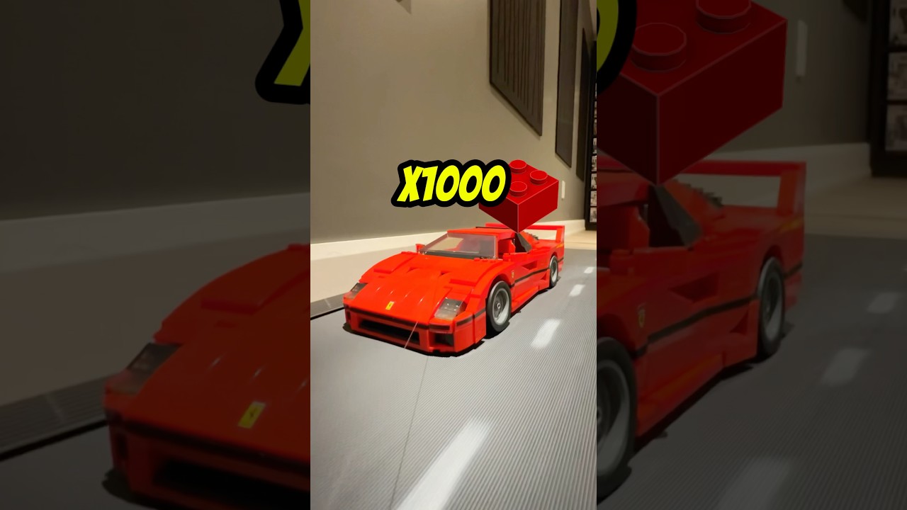 1 LEGO Speed Champions Car Race: 1 vs 1000 Pieces 🏎️