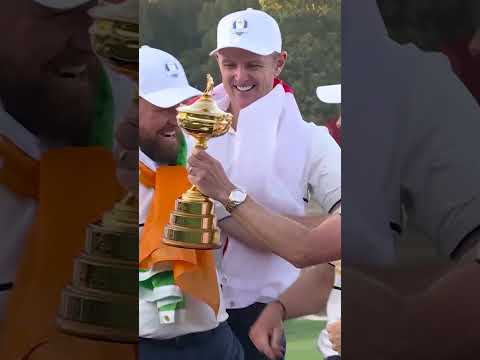 Team Europe Celebrates Victory at the Ryder Cup