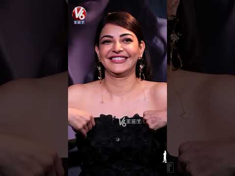 మాస్క్ వేస్కొని హైద్రాబాద్ మొత్తం తిరిగిన | Kajal Agarwal | Satyabhama | Chandravva | V6Ent