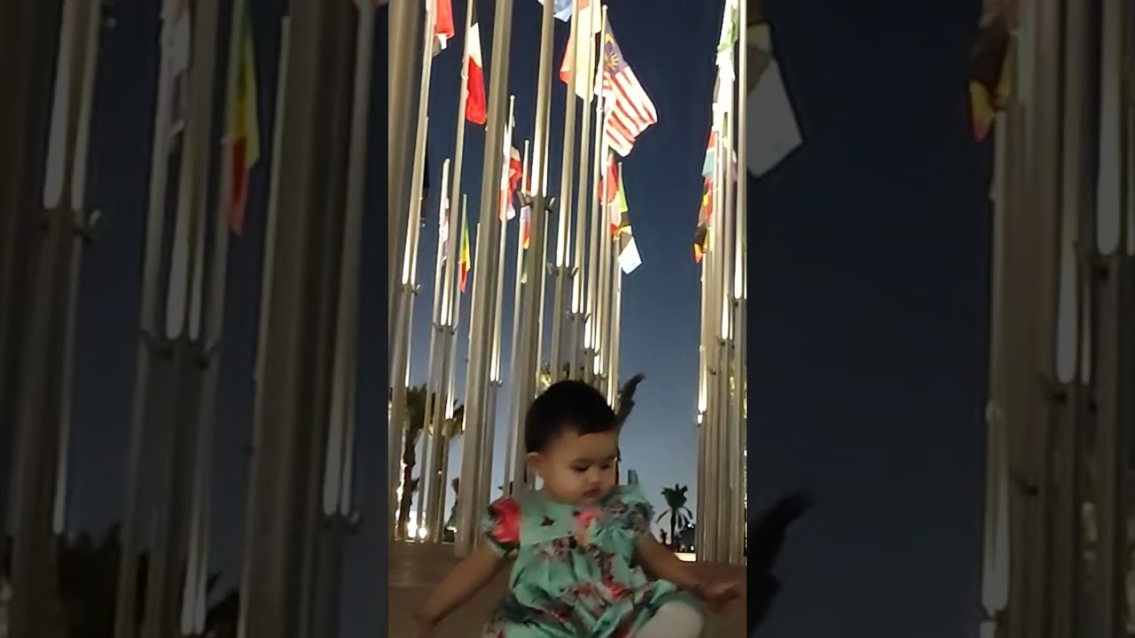 Cute Baby at Flag Plaza with Nicole in Doha 🇶🇦 | MIA Plaza Short