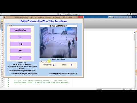 Matlab Code for Real Time Video Surveillance System IEEE Project