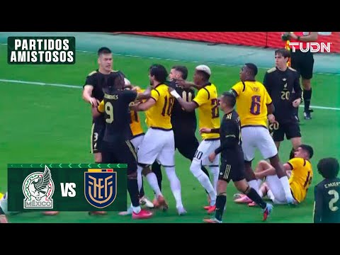 ¡SE ARMÓ LA BRONCAAAA! - México 1-1 Ecuador | Amistoso Internacional | TUDN
