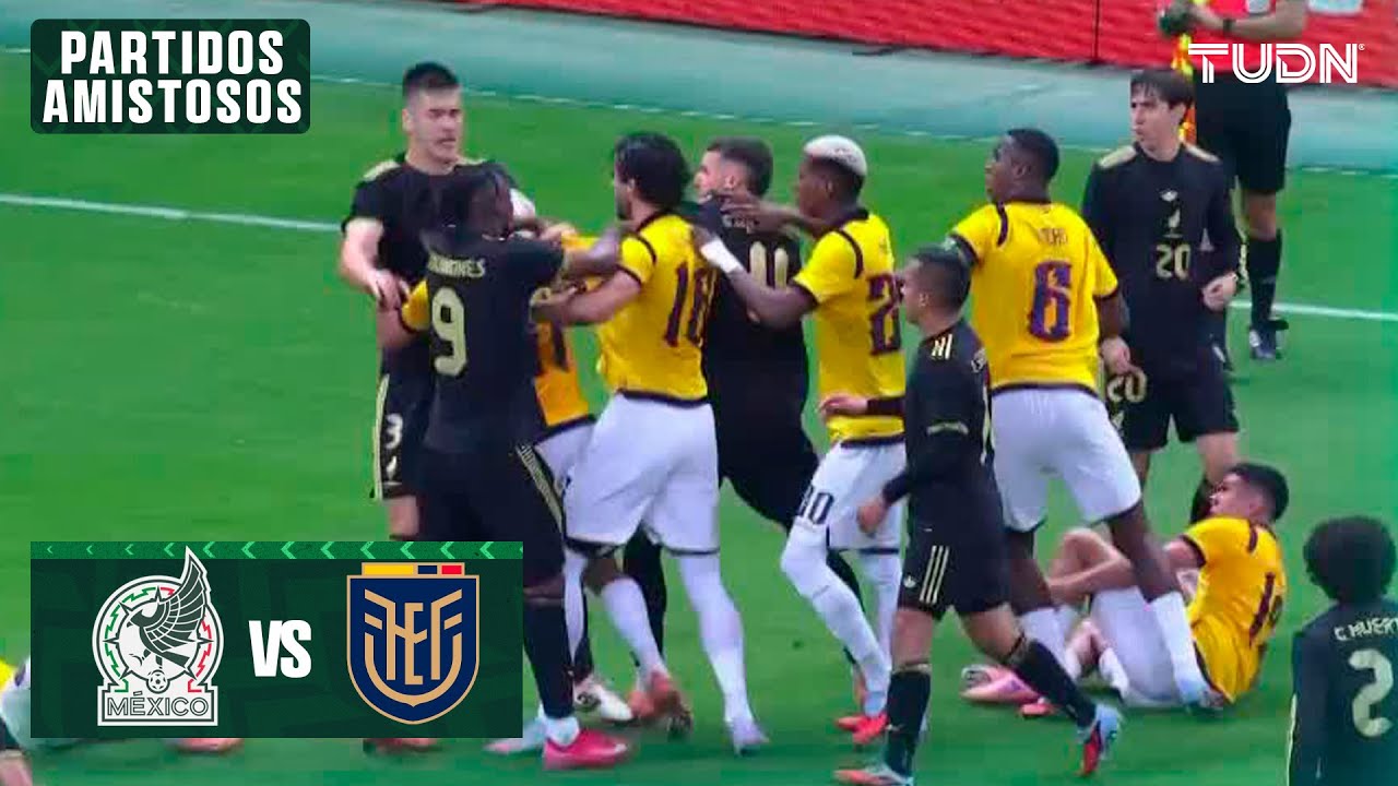 ¡Tensión en México vs Ecuador! Empate 1-1 tras polémica decisión arbitral ⚽