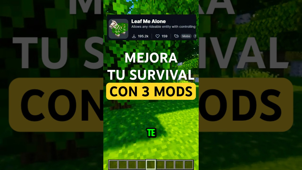 3 Mods para Mejorar Minecraft Survival 1.21.4