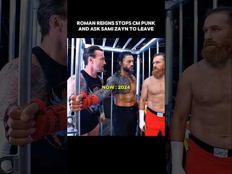 Roman Reigns & Sami Zayn Wargames Then 2022 vs Now 2024 🥹 Edit | #wwe #shorts #romanreigns #edit