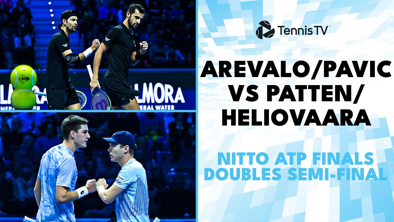 Nitto ATP Finals 2024 Semi-Final: Arevalo & Pavic vs Heliovaara & Patten Highlights 🎾