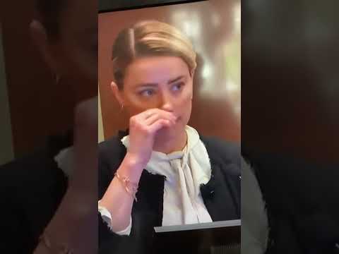 Amber Heard Sniffs Cocaine During Court Testimony