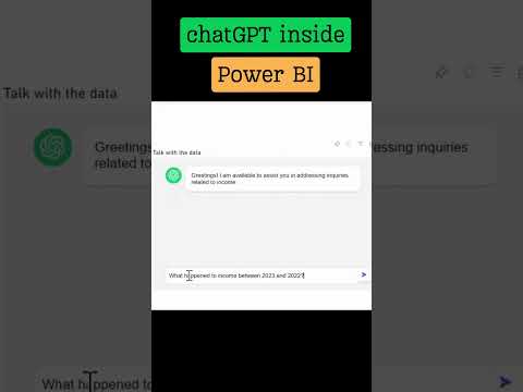 chatGPT inside Power BI #powerbi #chatgpt #ai
