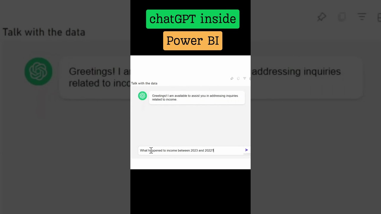Unlock Power BI Insights with ChatGPT ๐ค | Real-Time Data Answers