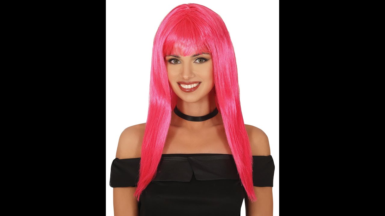 Peluca Fiestas Guirca - Melena Rosa (Ref. 4462)