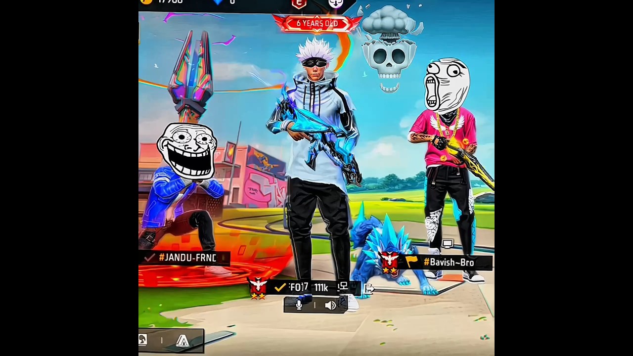 Free Fire x Satoru Gojo ☠️ #shorts