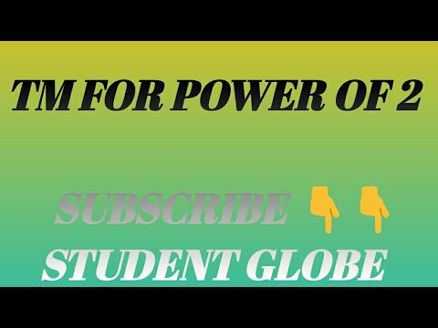 Turing Machine for power of 2