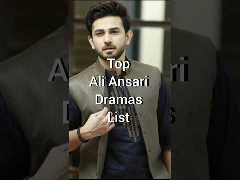 Top Ali Ansari Dramas List #pakistanidrama #bestpakistanidrama #Aliansari