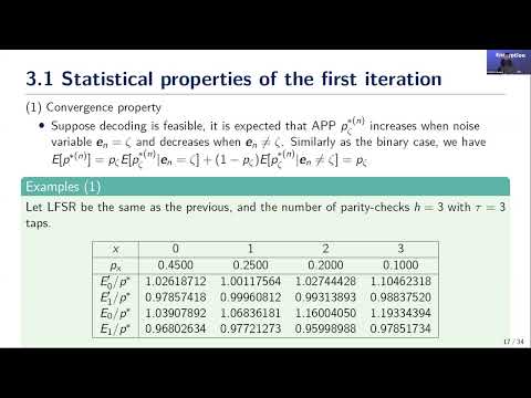 Session on Stream Ciphers and Cryptanalysis 1