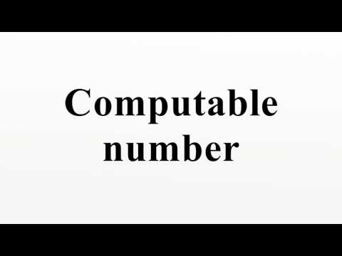 Computable number
