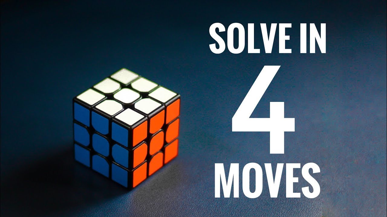 Solve a Rubik’s Cube in 4 Moves 🧩