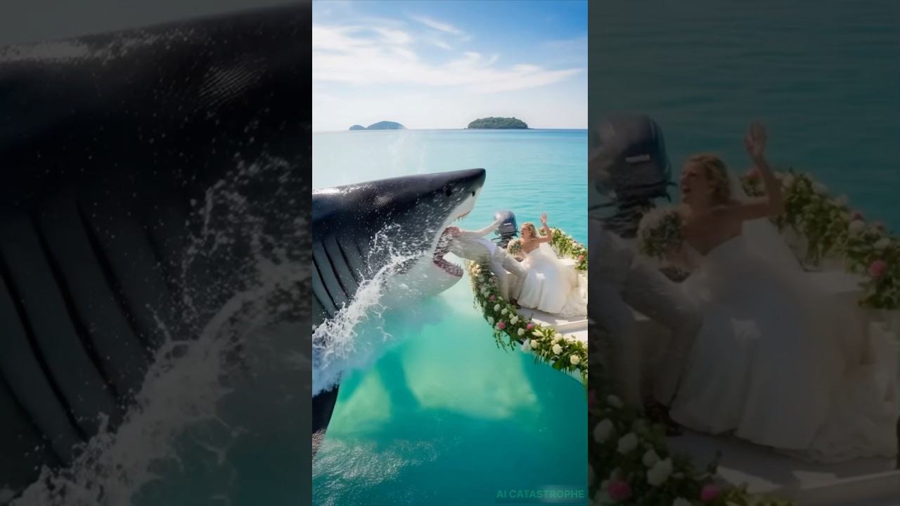 Groom Attacked by Shark During Ocean Photoshoot 🦈