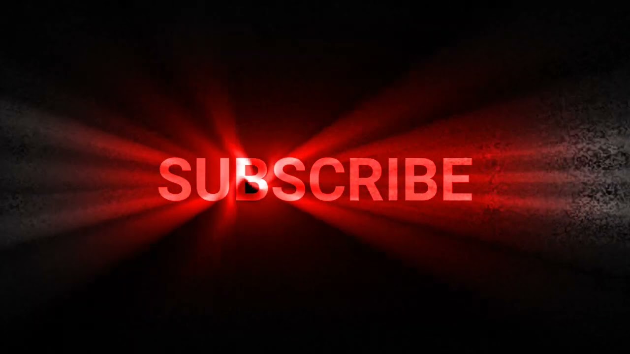 Light Ray Subscribe Animation on Black Screen ✨