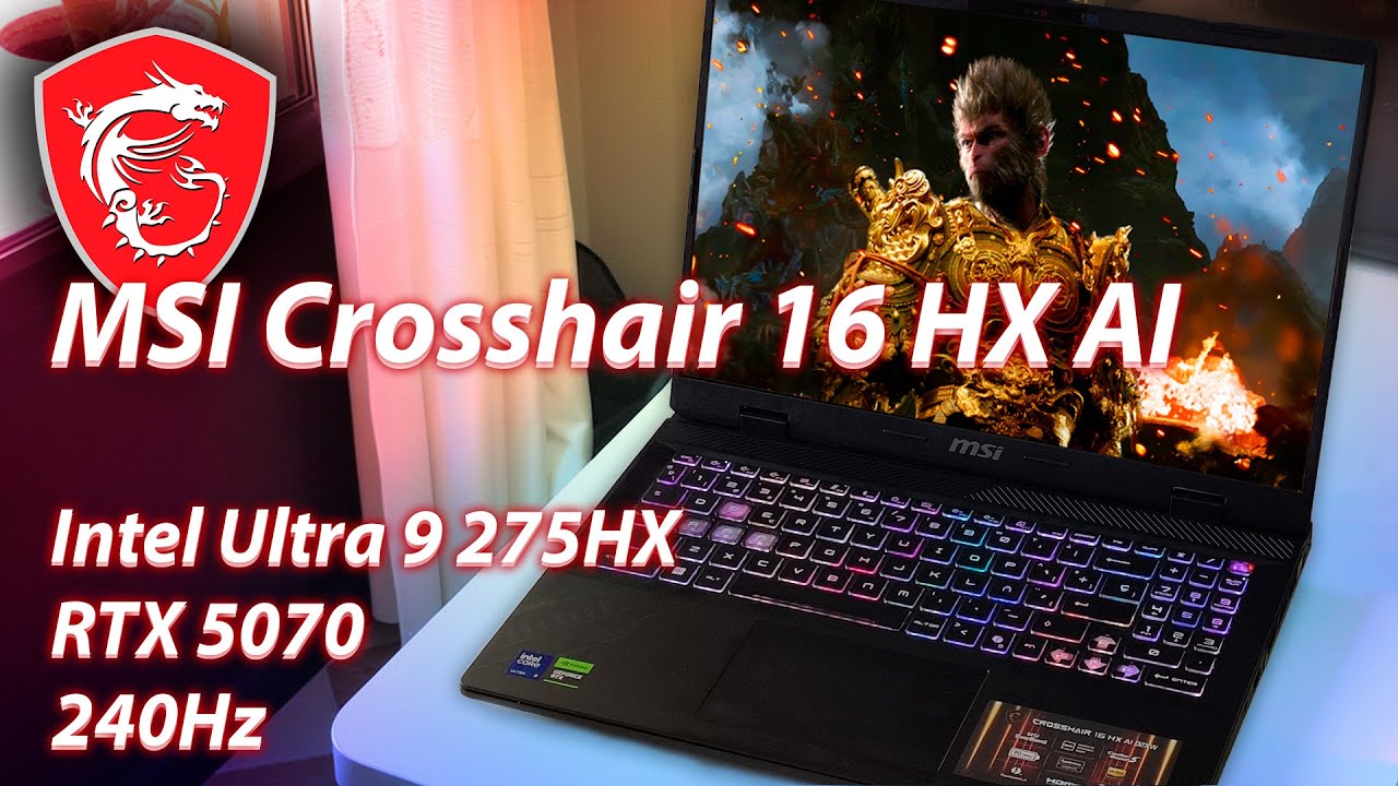 MSI Crosshair 16 HX AI D2XW: Gaming & Rendering Benchmarks