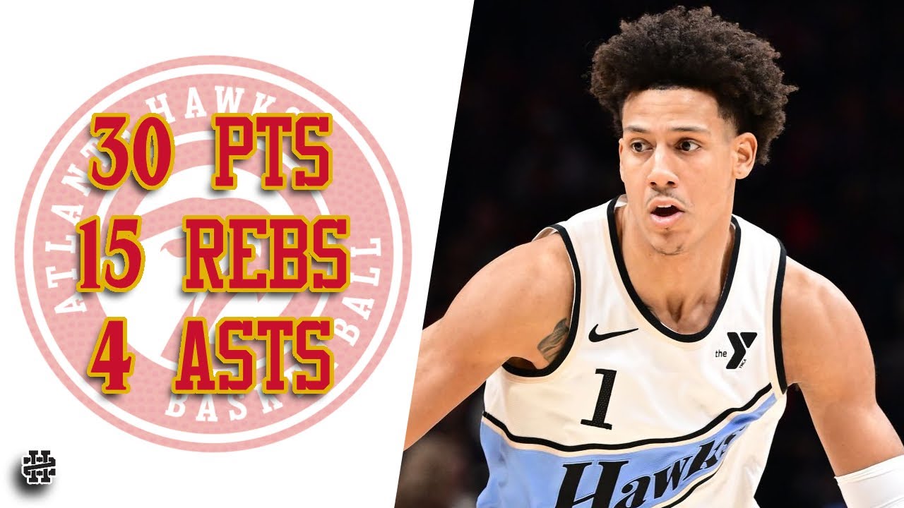 Jalen Johnson Dominates with 30 Points & 15 Rebounds vs. Bulls 🏀 (24/25 Season Highlight)