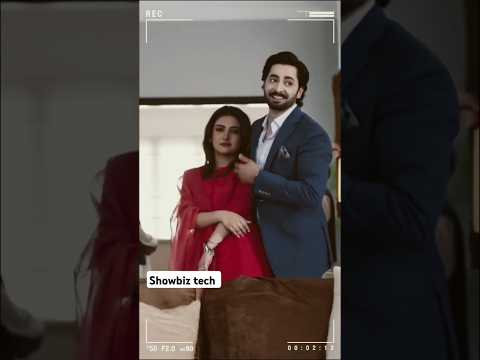 Danishtaimoor and Hiba bukhari BTS of drama Jaan nisaar