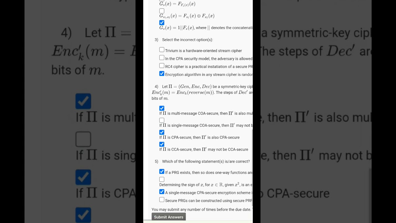 Crack the Week 3 Cryptography Quiz! | NPTEL & SWAYAM 2024 Solutions π