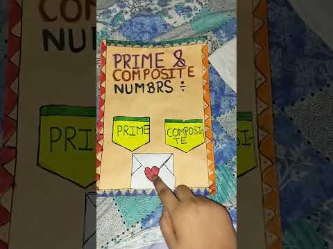 prime number and composite number chart activity project