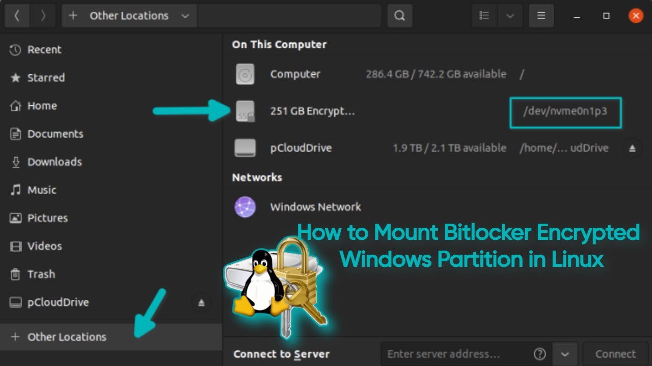 Mounting BitLocker Encrypted Windows Partitions in Linux