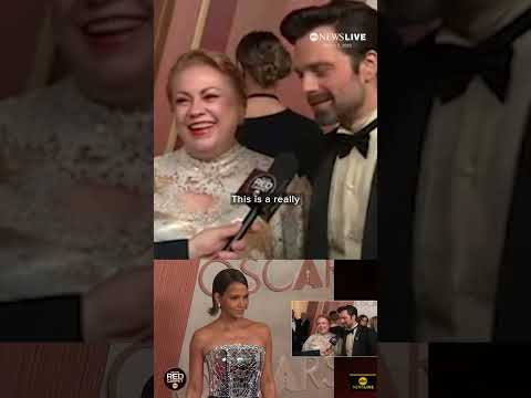 Sebastian Stan, best actor nominee, brings his mom to the #Oscars| GMA