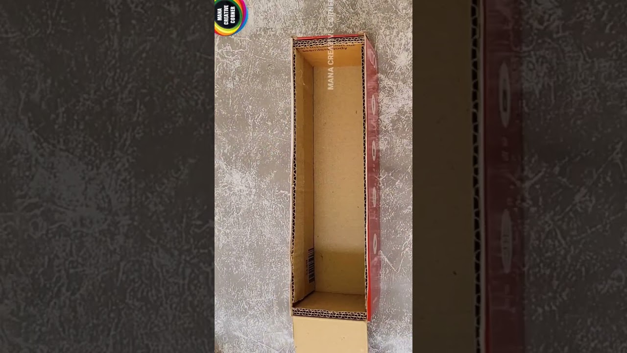 Transform an Empty Cardboard Box into a Stylish DIY Organizer 🛠️