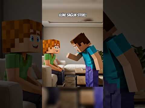 10 numara olmuş Steve!🤣 #minecraft #shorts