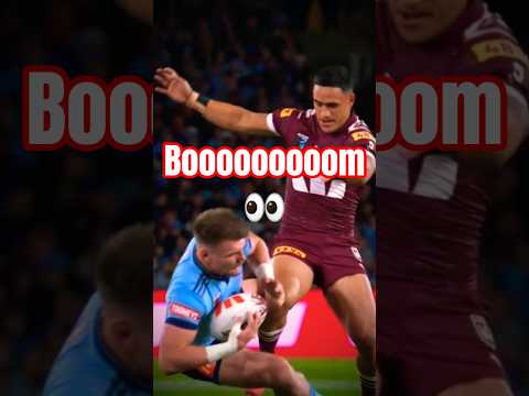 Valentine Holmes MONSTER HIT on Angus Crichton | Origin Game 3 2025 Shocker!#nrl2025 #nrl #rugby