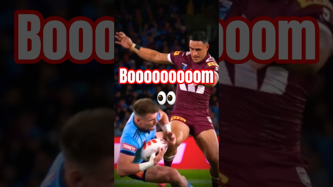 Epic Hit Alert! Valentine Holmes Sends Angus Crichton Flying in Origin Game 3 🏉