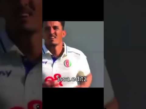 Afghan vs Zimbabwe 1st test match Zia Sharifi 1st inning in 7 wickets 🇦🇫 #cricket#afghanistan 65k