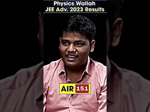 AIR 151 From PW in JEE Advanced 23' ❤🔥 #PWShorts #JEEAdvanced2023 #JEEWallah