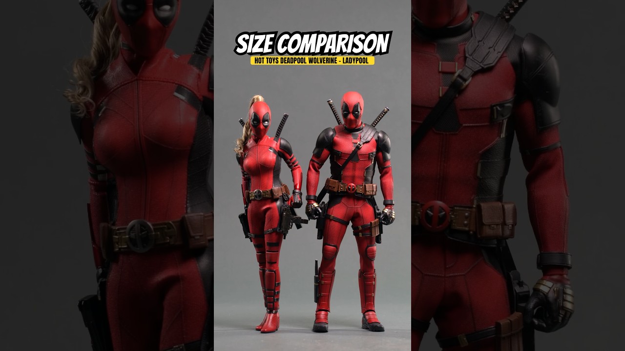 Hot Toys Deadpool & Wolverine Size Comparison 🦸‍♂️