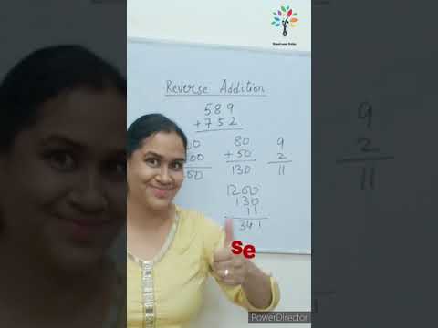 Mathematics Addition Trick - Reverse Addition | Add any numbers in less than 2 Seconds #Shorts