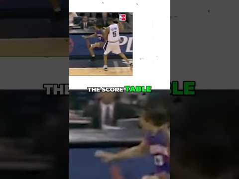 Robert Horry blocks Steve Nash at the Spurs vs Suns game!