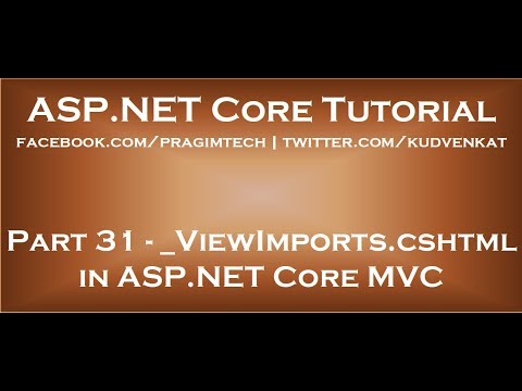 Understanding _ViewImports.cshtml in ASP.NET Core MVC