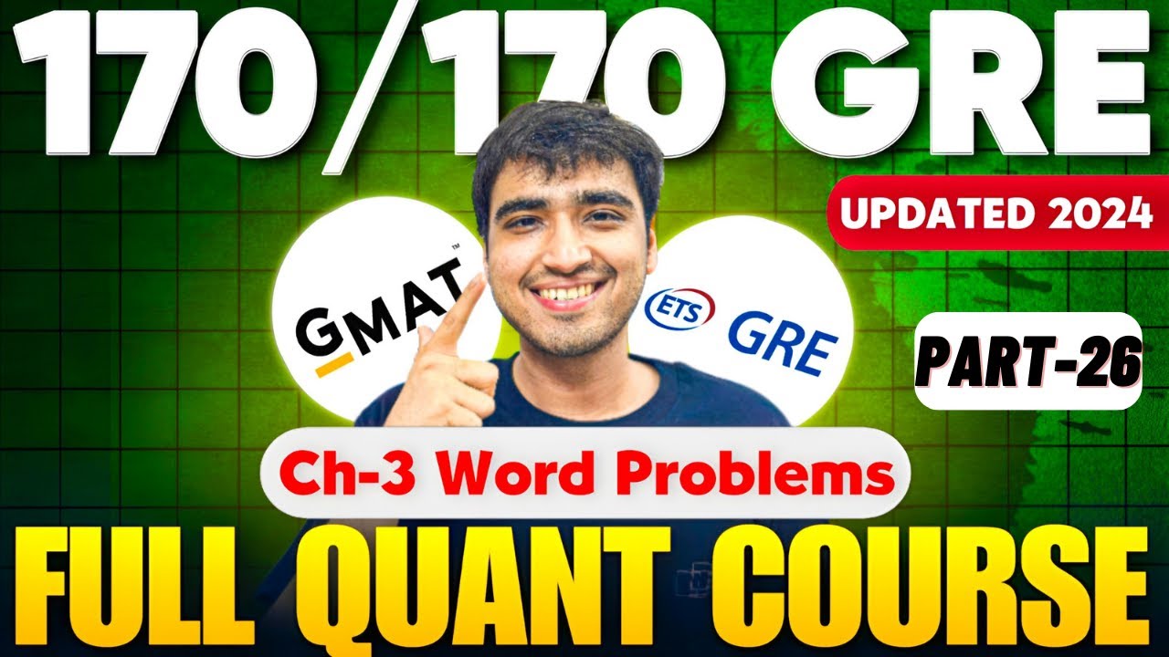 GRE & GMAT 2024 Prep: Real Questions for 170 Quant 🎯