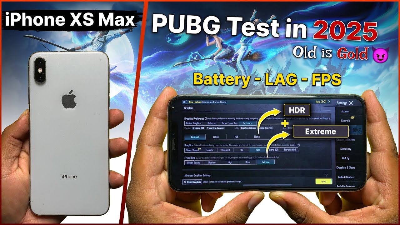 iPhone XS Max PUBG & BGMI Test 2025🔥