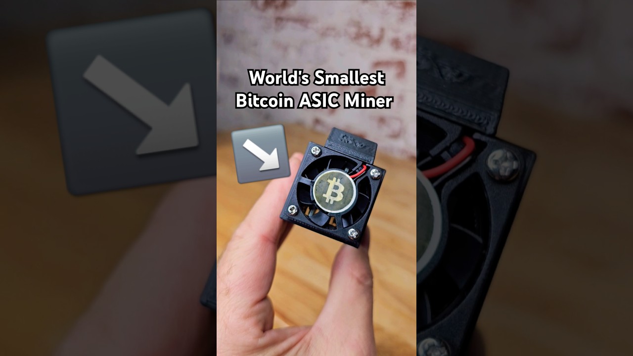 World's Smallest Bitcoin ASIC Miner #shorts #bitcoin #3dprinting
