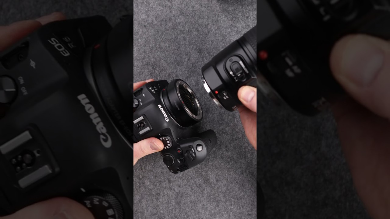 Canon EF to RF Lens Mount Adapter for Compatibility with New Canon RF Cameras