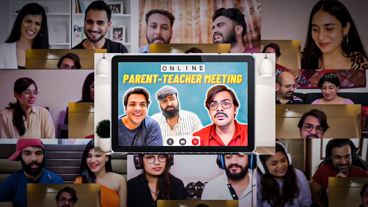 Funny Reactions to Online Parent-Teacher Meeting 🤣