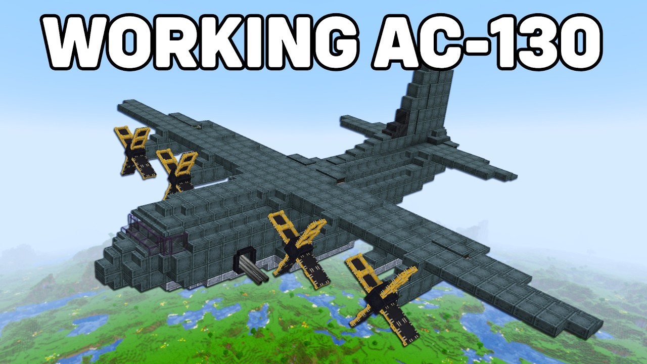 Built a Working AC-130 in Create & Mods ✈️
