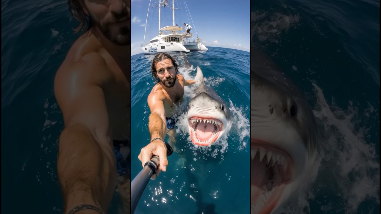 Caught on Camera: Dramatic Shark Attack in the Ocean 🌊